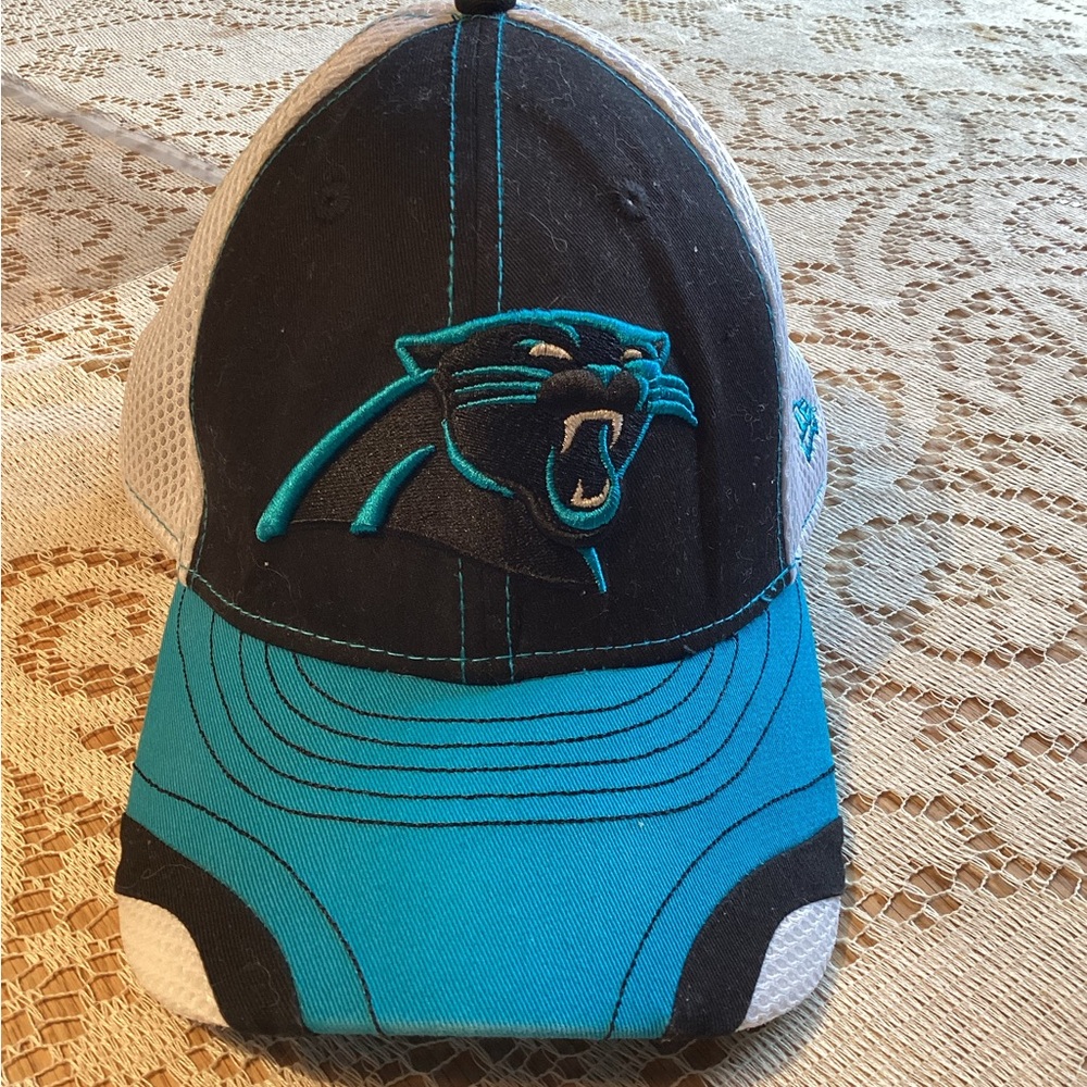 Carolina Panthers 39 Thirty Hat Cap Panther Logo NFL Stretch Fit L-XL   #15